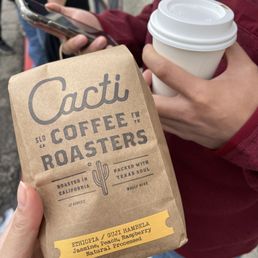 Freshly roasted beans ($18 for a 12 oz bag) Freshly roasted beans ($18 for a 12 oz bag)