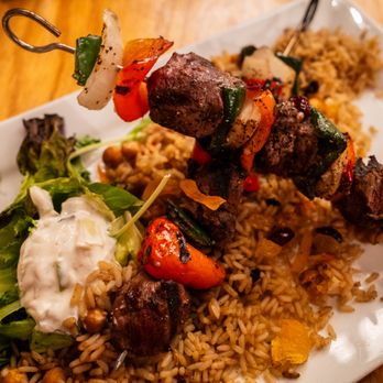 Boulder Dushanbe Teahouse - Lamb Kabob - Tea Rooms Near Me - Boulder, Colorado