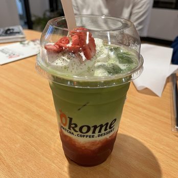 OKOME すし - Strawberry matcha - Coffee & Tea Near Me - Fresno, California