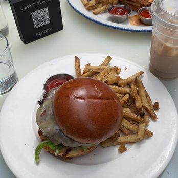 Beatrix - PRIME BURGER* and Chicken HOT HONEY FRIED CHICKEN SANDWICH and Iced Caramel Latte (total was $41.06) - New American Near Me - Chicago, Illinois Beatrix - PRIME BURGER* and Chicken HOT HONEY FRIED CHICKEN SANDWICH and Iced Caramel Latte (total was $41.06) - New American Near Me - Chicago, Illinois