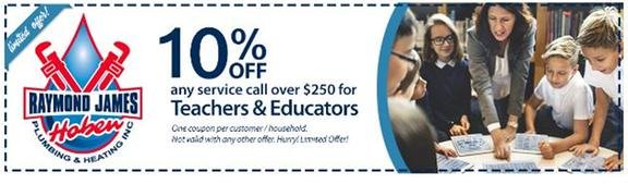 Slide of Raymond James Hoben Plumbing