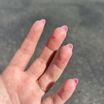 Happy Nails and Spa - Nail polish left on hands - Nail Salons Near Me - Silverdale, Washington