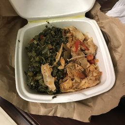 Callaloo with salt fish