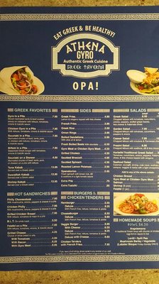 Menu photo 6 Athena Gyro Lagrangeville, NY