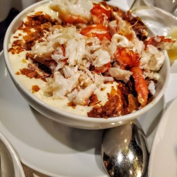 Delmonico's - King Crab Garlic Spaetzle in Mornay sauce. - Steakhouses Near Me - New York, New York Delmonico's - King Crab Garlic Spaetzle in Mornay sauce. - Steakhouses Near Me - New York, New York