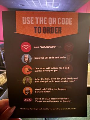 Menu photo 1 Alamo Drafthouse Cinema Indianapolis Indianapolis, IN