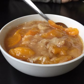Dialo's Cafe - Delicious peach cobbler - Soul Food Near Me - Benton Harbor, Michigan