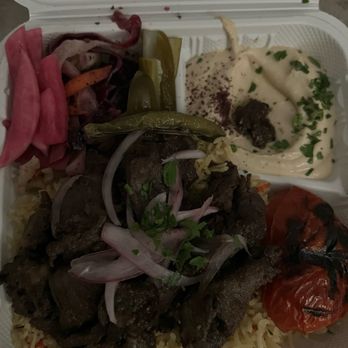 Damasco Mediterranean Cuisine - Beef Shawerma Plate - Mediterranean Near Me - Yucaipa, California