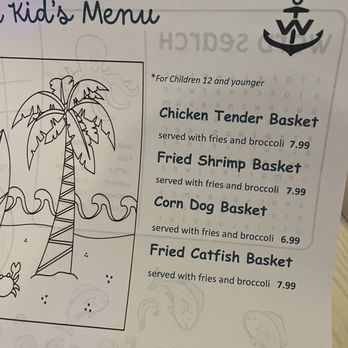 Tidewater Oyster Bar - Kids menu - Seafood Near Me - Wilmington, North Carolina Tidewater Oyster Bar - Kids menu - Seafood Near Me - Wilmington, North Carolina