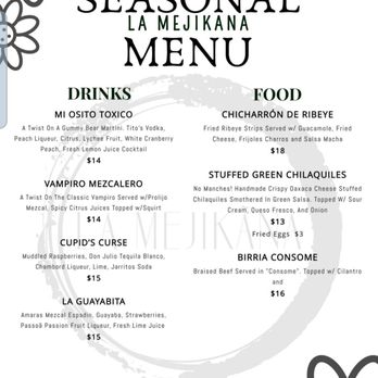 La Mejikana - Menu - Mexican Near Me - Chicago, Illinois La Mejikana - Menu - Mexican Near Me - Chicago, Illinois