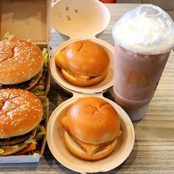 McDonald's - Trump Special Two Big Macs, Two Fish Fillets, Large Chocolate Malted Shake #MAGA