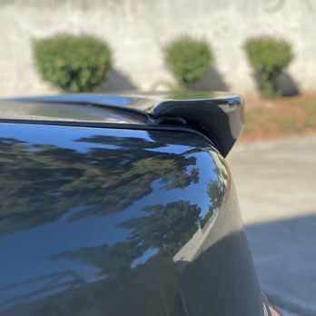 Prestige Auto Body - Rear spoiler lifting out of place - Body Shops Near Me - Campbell, California Prestige Auto Body - Rear spoiler lifting out of place - Body Shops Near Me - Campbell, California
