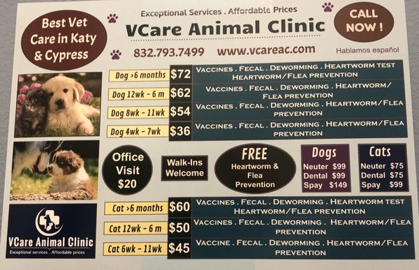 Vcare Animal Clinic 20503 Fm 529 Ste 600 Cypress Tx Veterinarians Mapquest