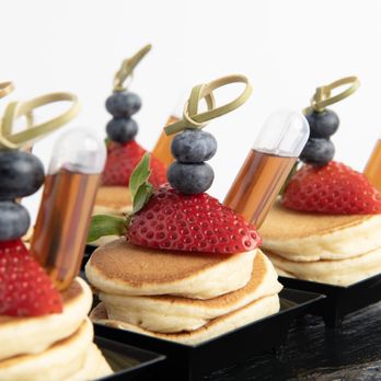 tidbit catering - Signature pancakes with maple syrup - Caterers Near Me - Woodridge, Illinois