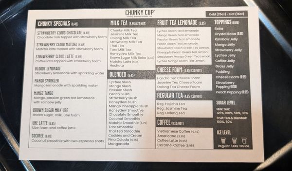 Menu photo 4 Chunky Cup Woodbridge, VA