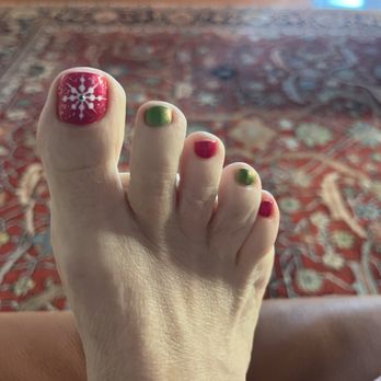 Glamour Nails - Solana Beach - So festive :) - Nail Salons Near Me - Solana Beach, California