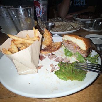 Wood Ranch Burbank - Buckeye Burger. I tried to eat half but stopped. - American Near Me - Burbank, California Wood Ranch Burbank - Buckeye Burger. I tried to eat half but stopped. - American Near Me - Burbank, California
