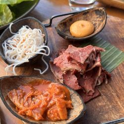 SOI - Deconstructed lettuce wrap with all the yummy fillings