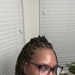 My completed braids. Anita even locked my color!