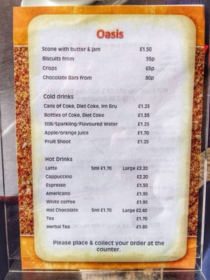 Menu photo 4 Oasis Cafe Glasgow, GLG