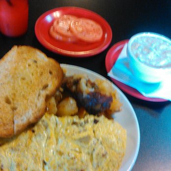 The Eye Opener - Popular spicy omelet they offer. Excellent. Gravy exceptional too. - Diners Near Me - Akron, Ohio The Eye Opener - Popular spicy omelet they offer. Excellent. Gravy exceptional too. - Diners Near Me - Akron, Ohio