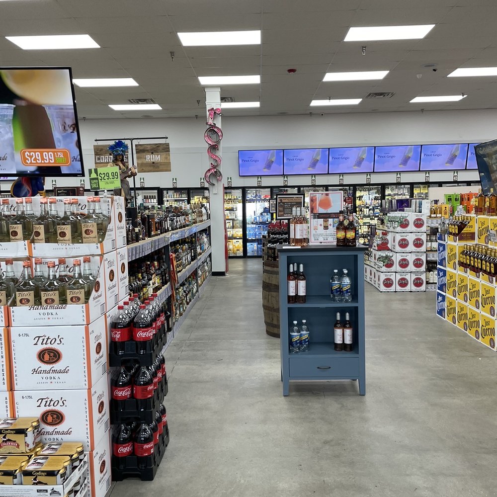 Brown Bag Liquor - Looking toward the enormous back wall of 47 refrigerated sections! - Beer, Wine & Spirits Near Me - Olathe, Kansas Brown Bag Liquor - Looking toward the enormous back wall of 47 refrigerated sections! - Beer, Wine & Spirits Near Me - Olathe, Kansas