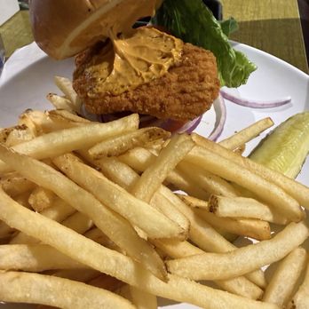 The Local - Spicy crispy chicken sandwich - American Near Me - Honolulu, Hawaii The Local - Spicy crispy chicken sandwich - American Near Me - Honolulu, Hawaii