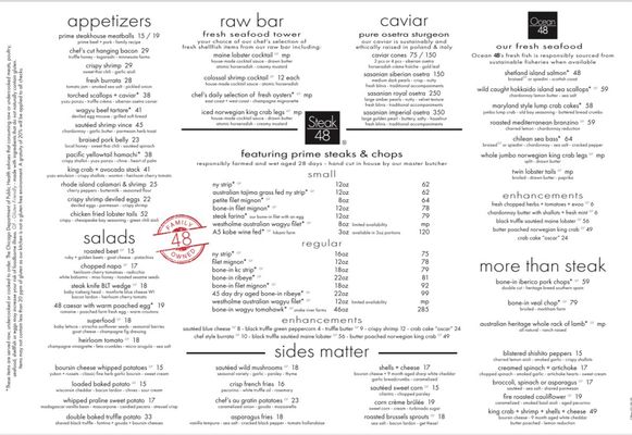 Menu photo 3 Steak 48 Chicago, IL