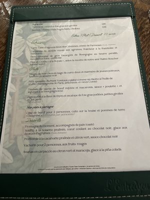 Menu photo 1 L'Entredgeu Paris, 75