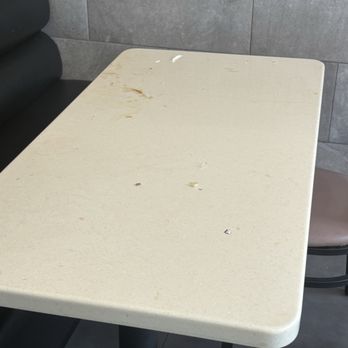 WaBa Grill - Dirty table at the very back - Fast Food Near Me - South Gate, California