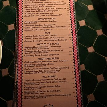 Leila - Wine + sparkling rose menu - Middle Eastern Near Me - San Diego, California