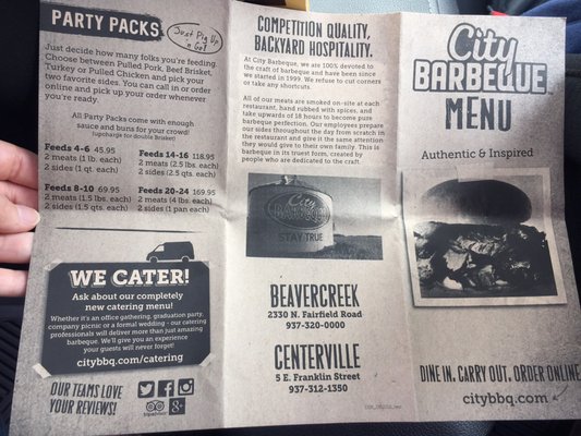 Menu photo 6 City Barbeque Beavercreek, OH Menu photo 6 City Barbeque Beavercreek, OH