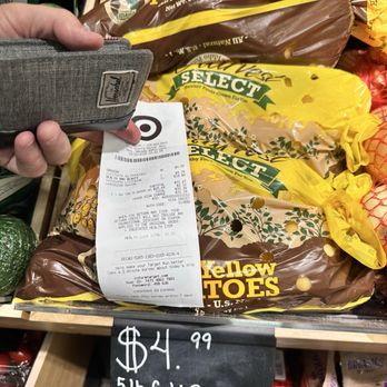 Target - Sign for Yukon Gold Potatoes - Department Stores Near Me - Reno, Nevada