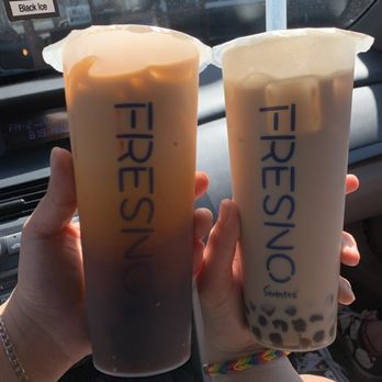 Seventea - F8. Thai Milk Tea (Iced) with boba B1. House Milk Tea With Boba - Bubble Tea Near Me - Fresno, California