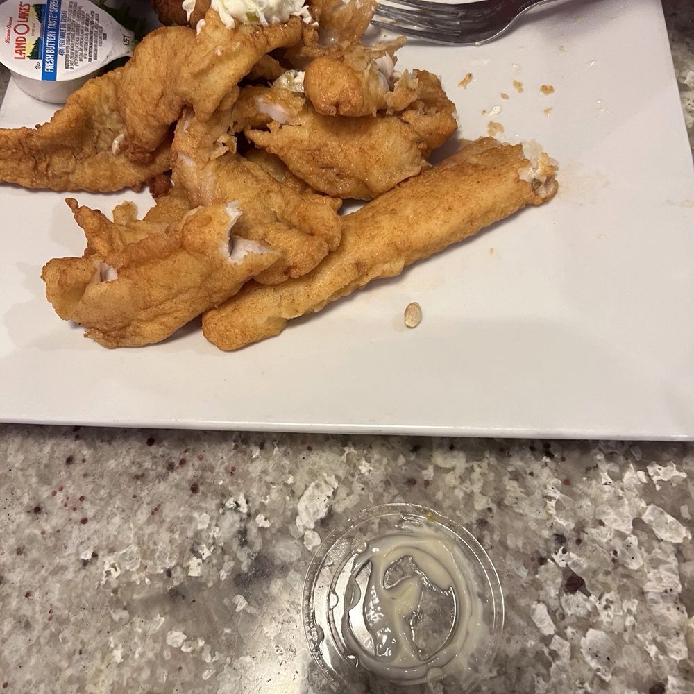 Pirate's Cove Restaurant - A pile of pollock - Seafood Near Me - Chesapeake, Virginia Pirate's Cove Restaurant - A pile of pollock - Seafood Near Me - Chesapeake, Virginia
