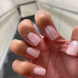 Paint was uneven and splotchy. The shellac was all over my skin and peeled off. Paint was uneven and splotchy. The shellac was all over my skin and peeled off.
