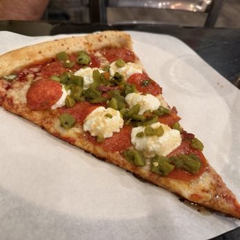 Slice Parlor - Honey Roni with green chile - Pizza Near Me - Albuquerque, New Mexico