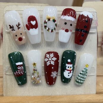 J's Blossom Nail & Spa - Christmas nails - Nail Salons Near Me - Chicago, Illinois J's Blossom Nail & Spa - Christmas nails - Nail Salons Near Me - Chicago, Illinois