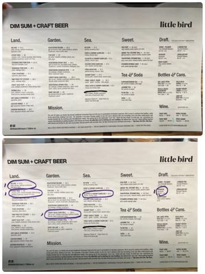 Menu photo 3 Little Bird Dim Sum Vancouver, BC