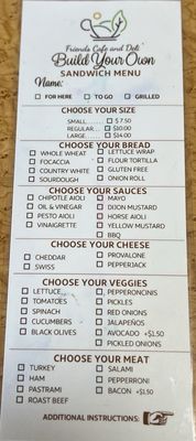 Friends Cafe And Deli