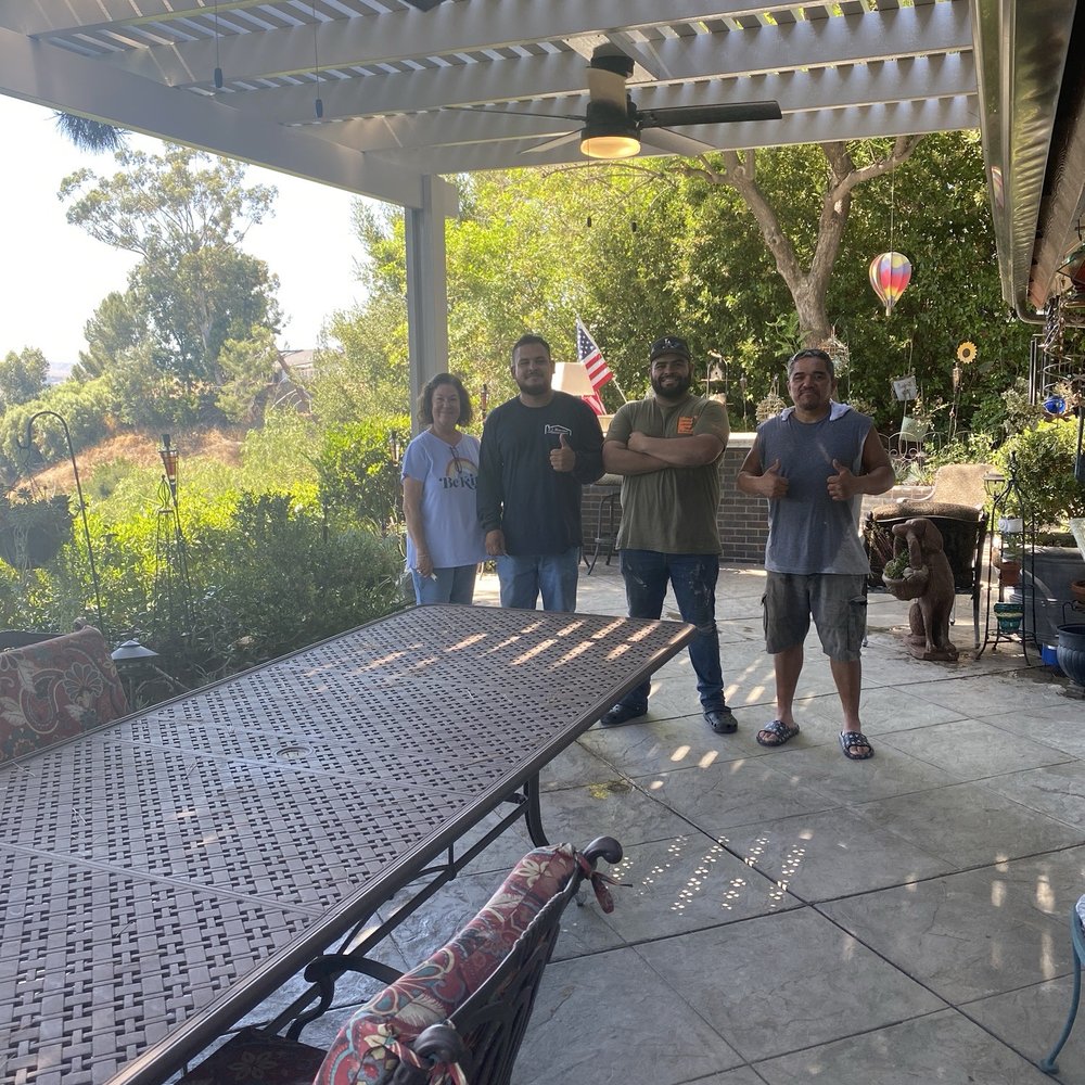 LJ Hausner Construction Company - Hausner's amazing crew and one really happy wife. - Patio Coverings Near Me - Tustin, California LJ Hausner Construction Company - Hausner's amazing crew and one really happy wife. - Patio Coverings Near Me - Tustin, California