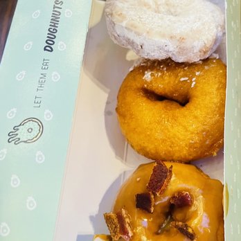 Reigning Doughnuts - Maple bacon, honey glazed and powdered - Donuts Near Me - Charlotte, North Carolina