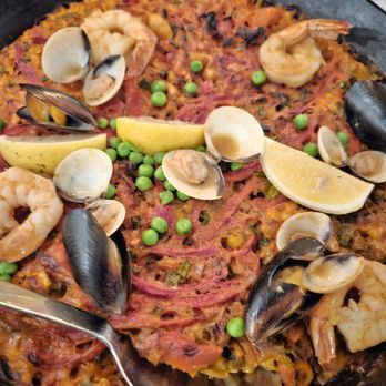 Firefly Tapas Kitchen + Bar - seafood paella $42...too soggy... - Tapas/Small Plates Near Me - Las Vegas, Nevada Firefly Tapas Kitchen + Bar - seafood paella $42...too soggy... - Tapas/Small Plates Near Me - Las Vegas, Nevada