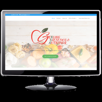 Web Design Just For You - Example of website designed for nutritionist and dietician - Web Design Near Me - Modesto, California