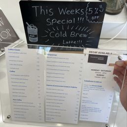 Menu as of 6/15/2026