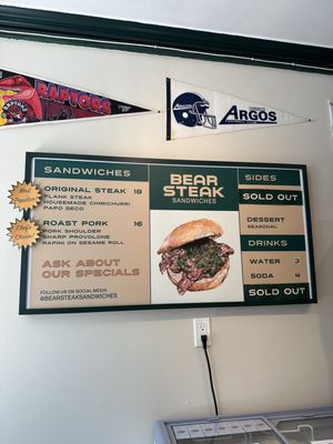 Menu photo 1 Bear Steak Sandwiches Toronto, ON