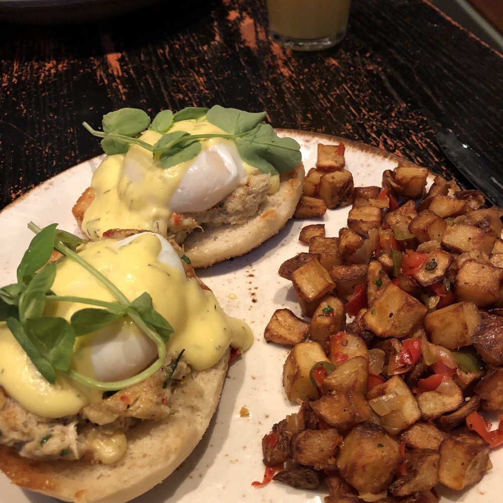 The Commoner - Crab Benedict w/Potatoes - New American Near Me - Pittsburgh, Pennsylvania The Commoner - Crab Benedict w/Potatoes - New American Near Me - Pittsburgh, Pennsylvania