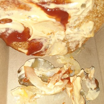 McDonald's - I order quarter pounder with mac sauce and nothing else on it this what I got. - Fast Food Near Me - Seattle, Washington