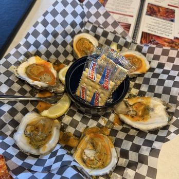 Mr. Shuck's Seafood - 1/2 oysters, steamed w Mr shucks sauce - Seafood Near Me - Brunswick, Georgia Mr. Shuck's Seafood - 1/2 oysters, steamed w Mr shucks sauce - Seafood Near Me - Brunswick, Georgia