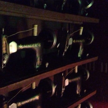 Stitch Bar - Machines from the sewing (now dining) tables line the entrance....fantastic! - Bars Near Me - Sydney, NSW
